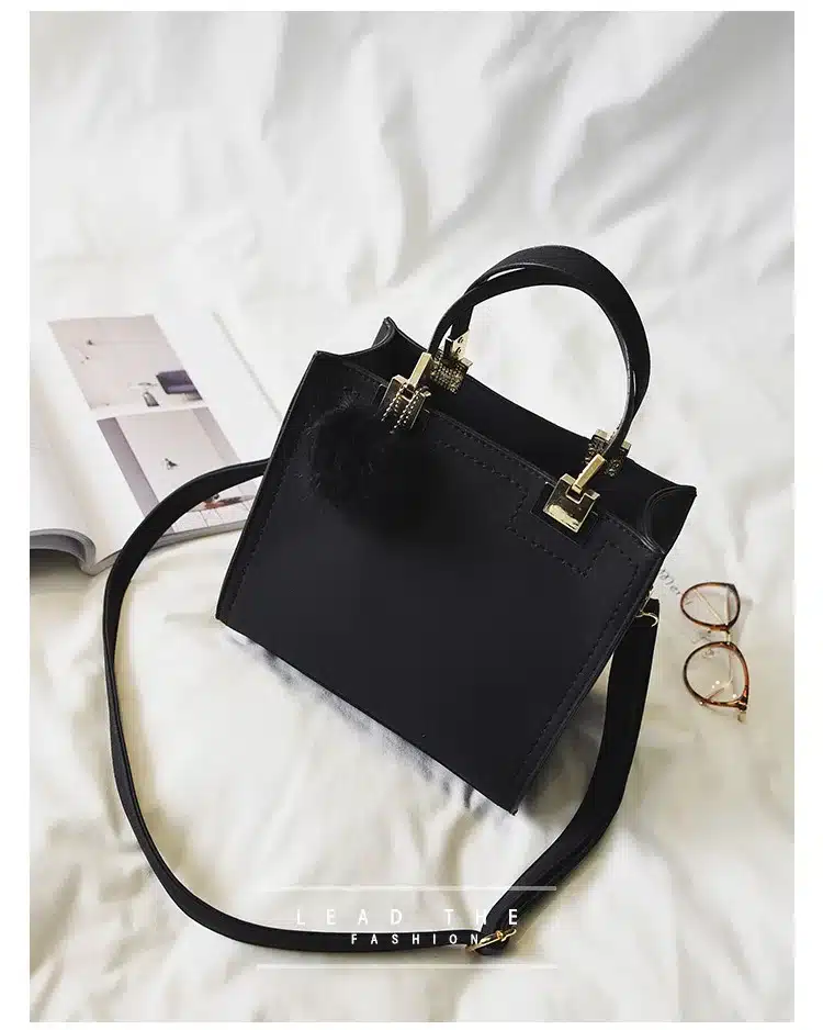 NEW HOT SALE handbag women casual tote bag female large shoulder messenger bags high quality Suede Leather handbag with fur ball 34