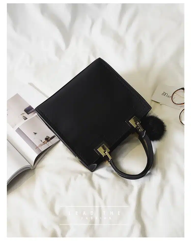 NEW HOT SALE handbag women casual tote bag female large shoulder messenger bags high quality Suede Leather handbag with fur ball 35