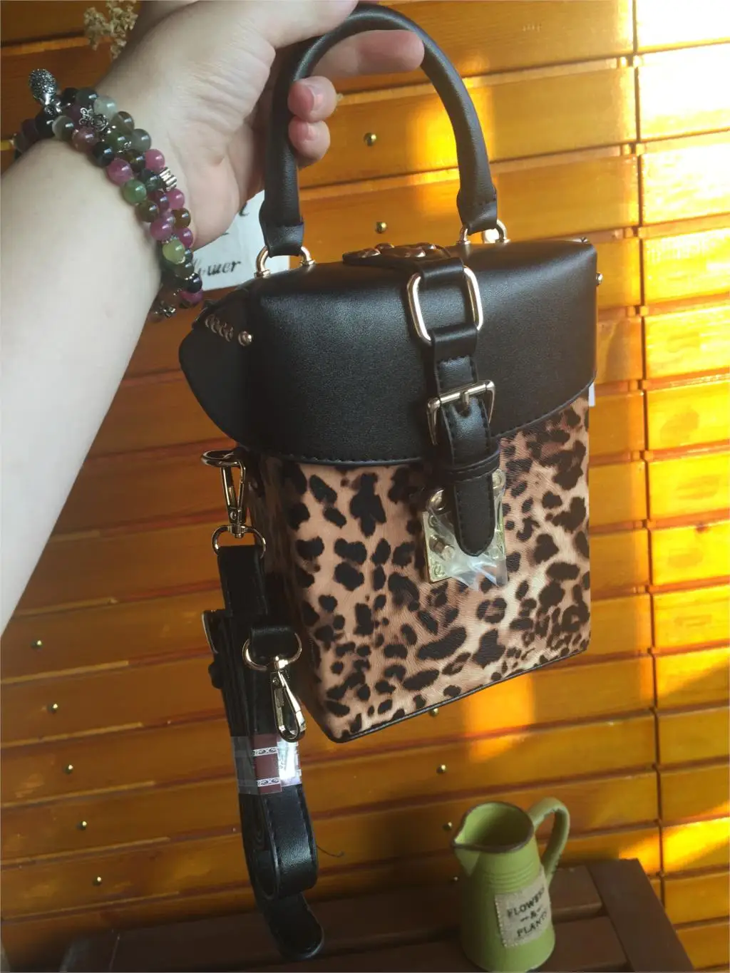 Famous brand Personalized handbags Leopard Print box mini Cube Brand original design crossbody bags for women messenger bags 30