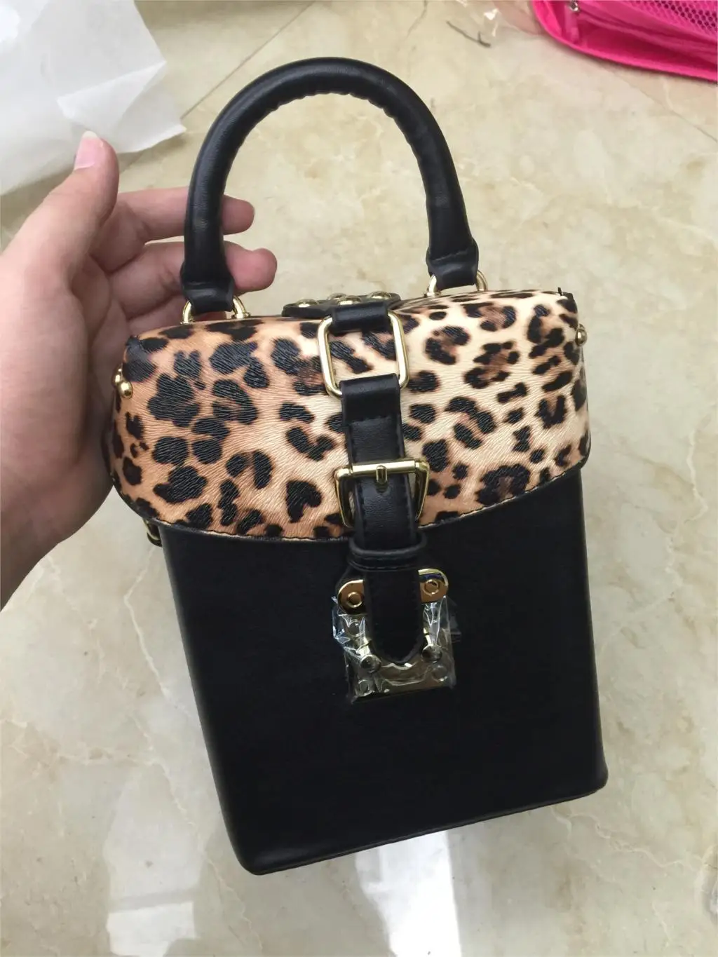 Famous brand Personalized handbags Leopard Print box mini Cube Brand original design crossbody bags for women messenger bags 34