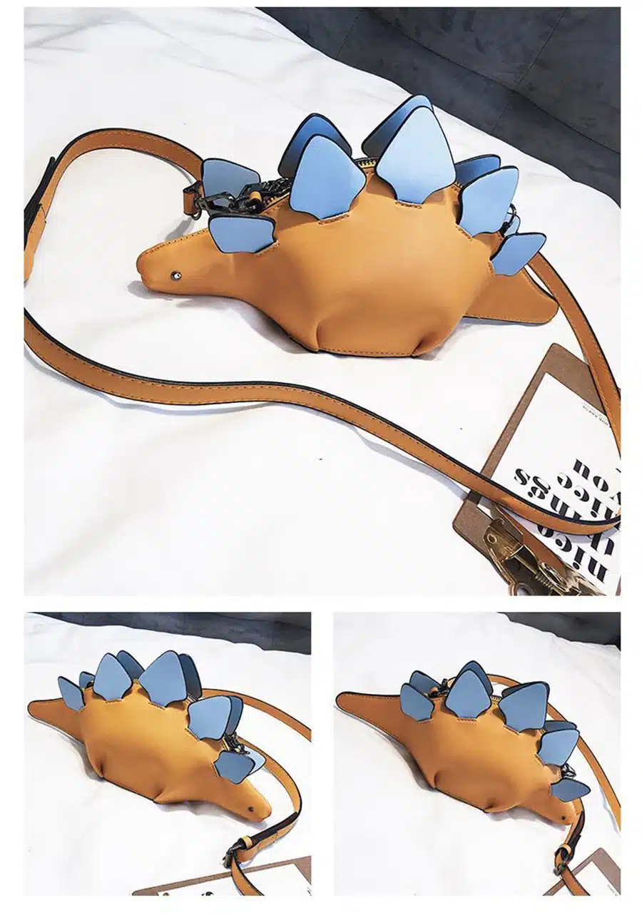 DUSUN Creative Chameleon Cartoon Handbags Flap 3D Funny Dinosaur Animal Messenger Bag Panelled Shoulder Crossbody Bags Girl Gift 13