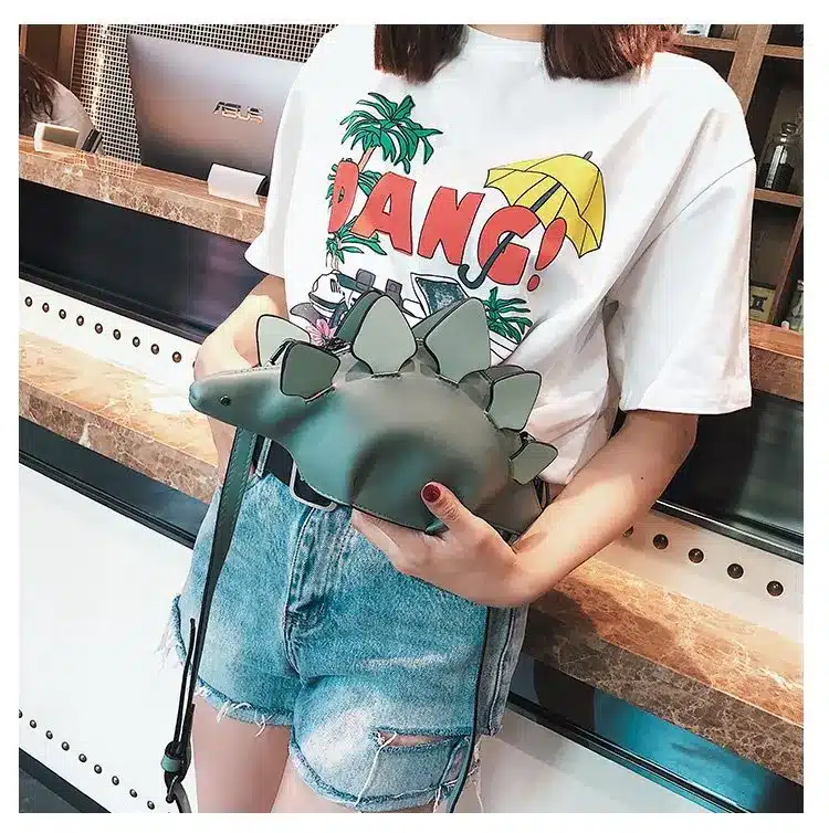 DUSUN Creative Chameleon Cartoon Handbags Flap 3D Funny Dinosaur Animal Messenger Bag Panelled Shoulder Crossbody Bags Girl Gift 24