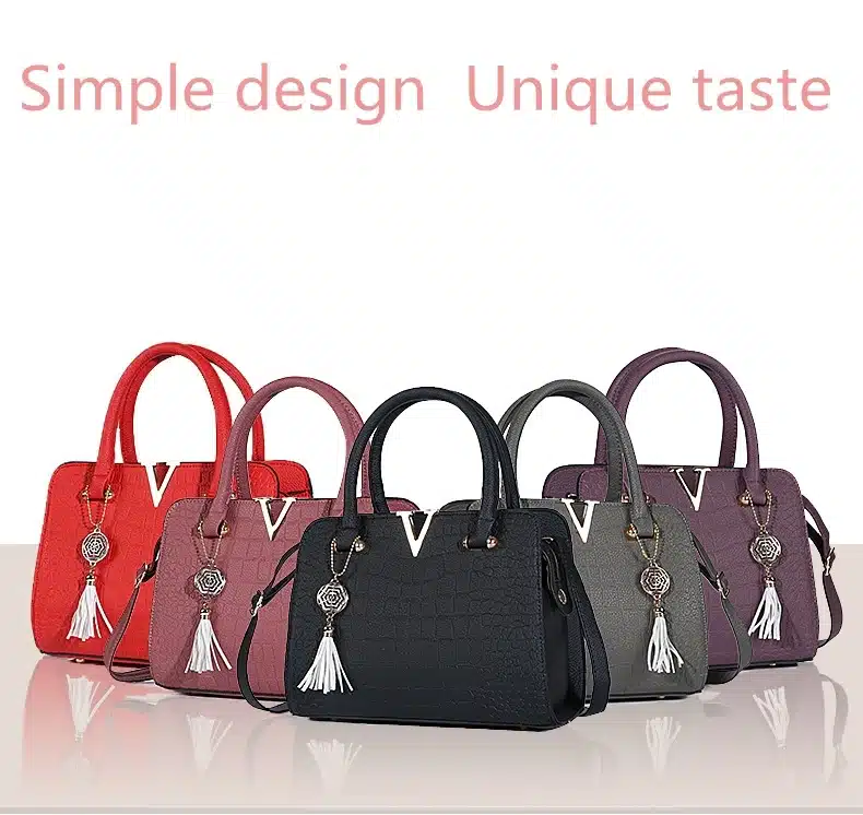 woman fashion Crocodile leather V letters Designer Handbags Luxury quality Lady Shoulder Crossbody Bags fringed Messenger Bag 6