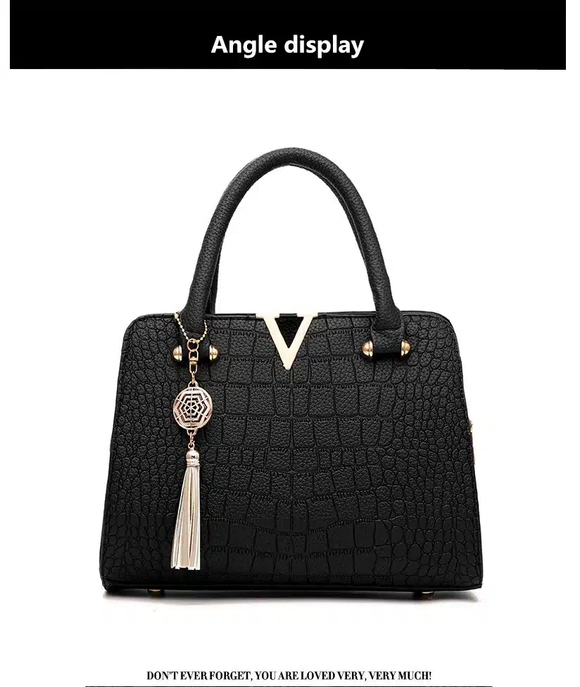 woman fashion Crocodile leather V letters Designer Handbags Luxury quality Lady Shoulder Crossbody Bags fringed Messenger Bag 14