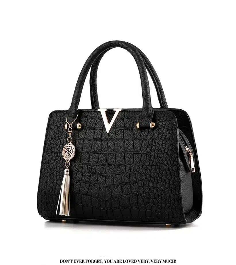 woman fashion Crocodile leather V letters Designer Handbags Luxury quality Lady Shoulder Crossbody Bags fringed Messenger Bag 15
