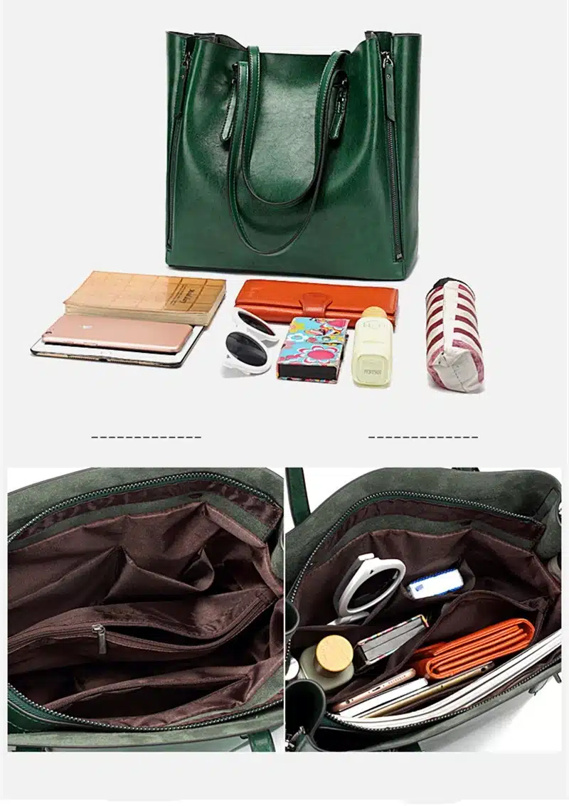 DIDA BEAR New Fashion Luxury Handbag Women Large Tote Bag Female Bucket Shoulder Bags Lady Leather Messenger Bag Shopping Bag 4