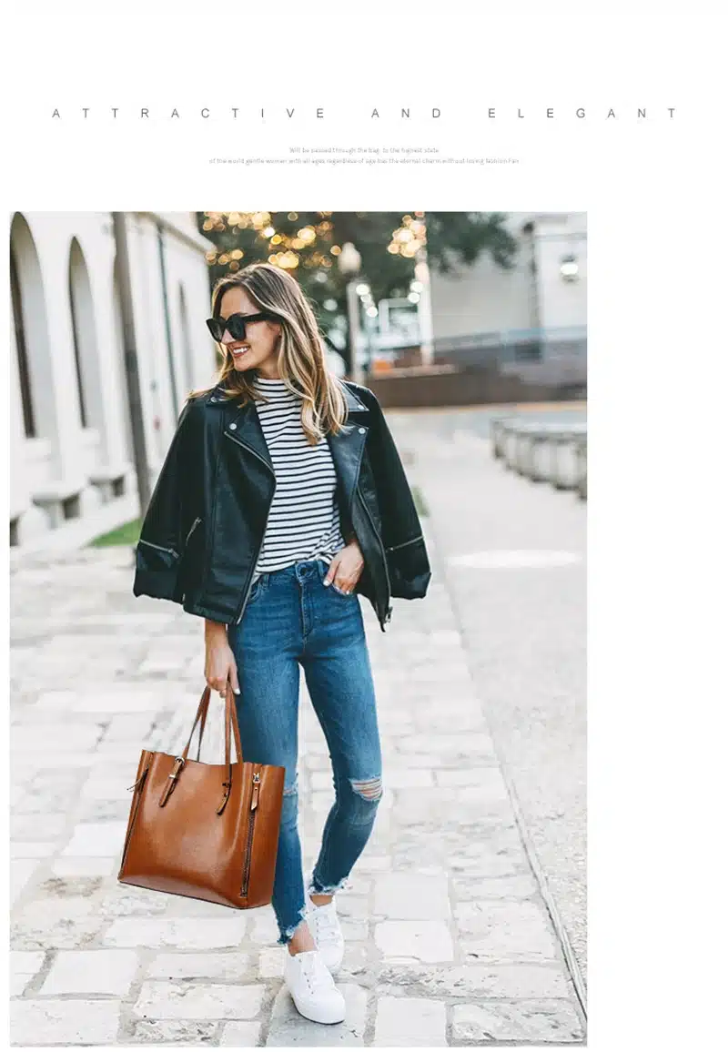 DIDA BEAR New Fashion Luxury Handbag Women Large Tote Bag Female Bucket Shoulder Bags Lady Leather Messenger Bag Shopping Bag 16