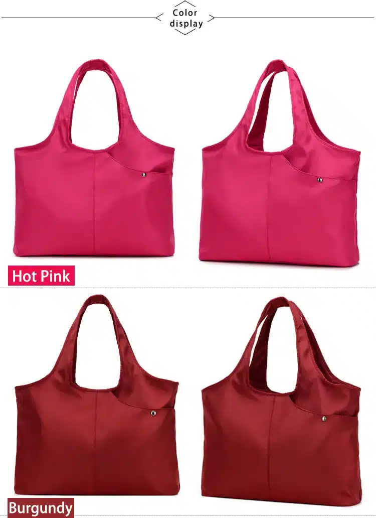 New Women Handbag Casual Large Shoulder Bag Fashion Nylon Big Capacity Tote Purple Bags Waterproof bolsas 3