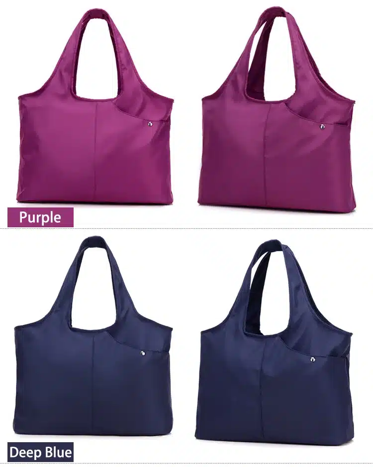 New Women Handbag Casual Large Shoulder Bag Fashion Nylon Big Capacity Tote Purple Bags Waterproof bolsas 4