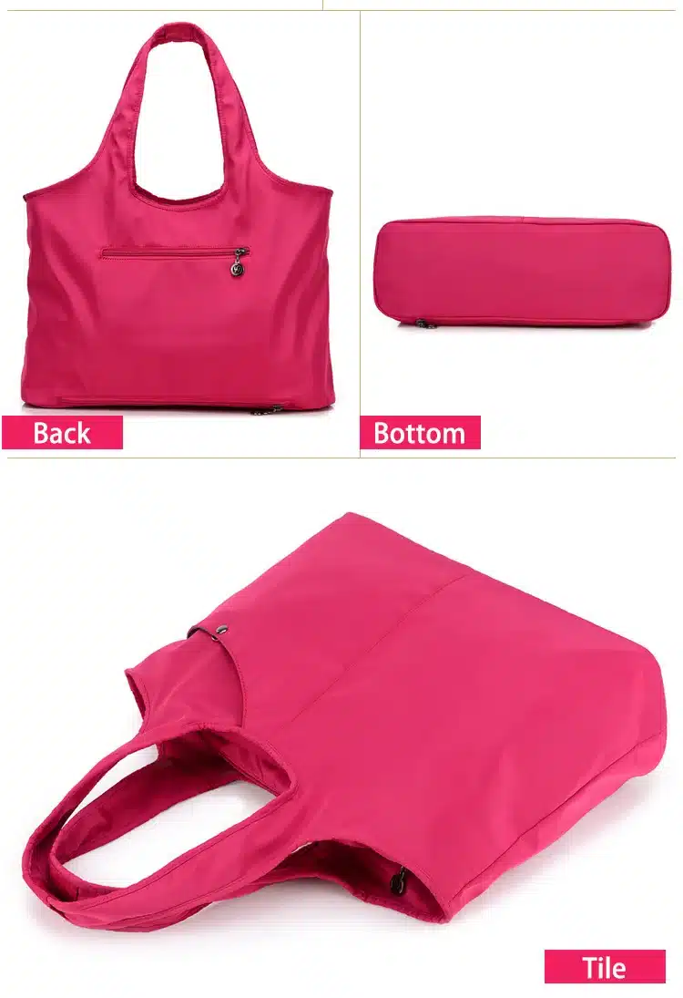New Women Handbag Casual Large Shoulder Bag Fashion Nylon Big Capacity Tote Purple Bags Waterproof bolsas 7