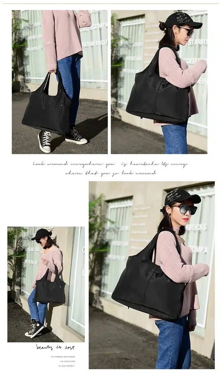 New Women Handbag Casual Large Shoulder Bag Fashion Nylon Big Capacity Tote Purple Bags Waterproof bolsas 8