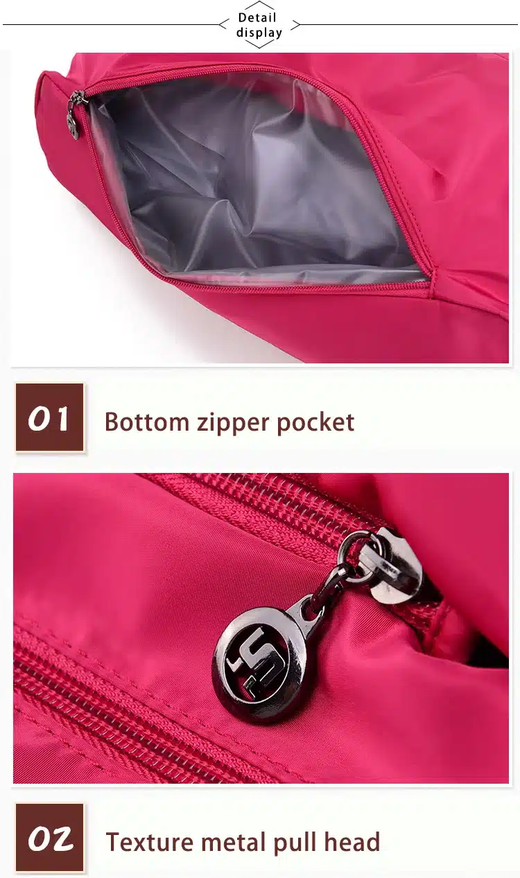 New Women Handbag Casual Large Shoulder Bag Fashion Nylon Big Capacity Tote Purple Bags Waterproof bolsas 10