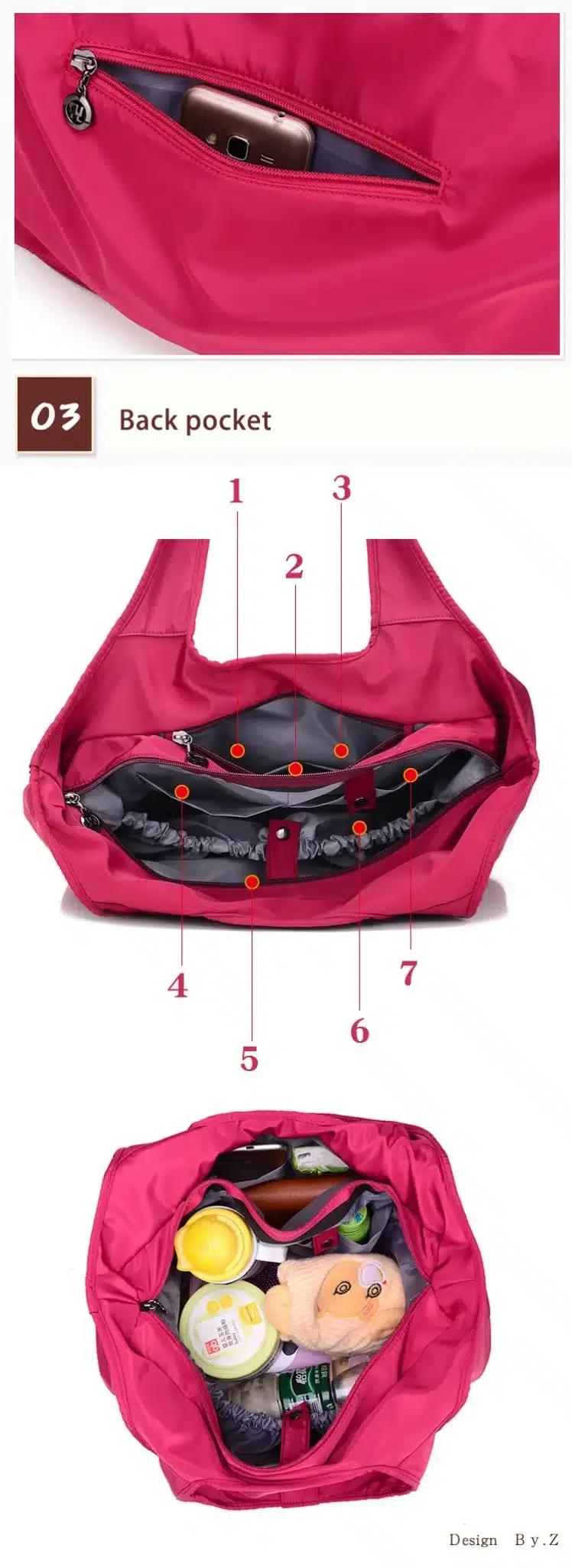New Women Handbag Casual Large Shoulder Bag Fashion Nylon Big Capacity Tote Purple Bags Waterproof bolsas 11