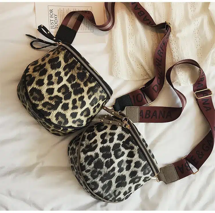 Leopard Print Bucket Woman Bag Pu Leather Crossbody Bags For Women Messenger Bags Female Shoulder Handbag Crossbody Bags Women 23