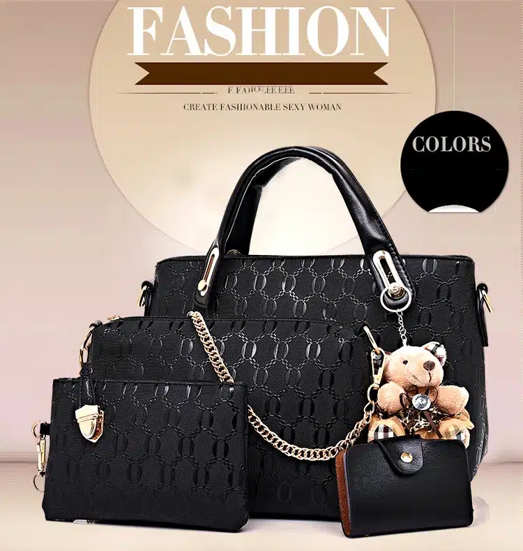 4 Set PU Leather Composite Bag Women Bag Top-Handle Bags Female Famous Brand 2018 Women Girls Messenger Bags Handbag Crossbody 6