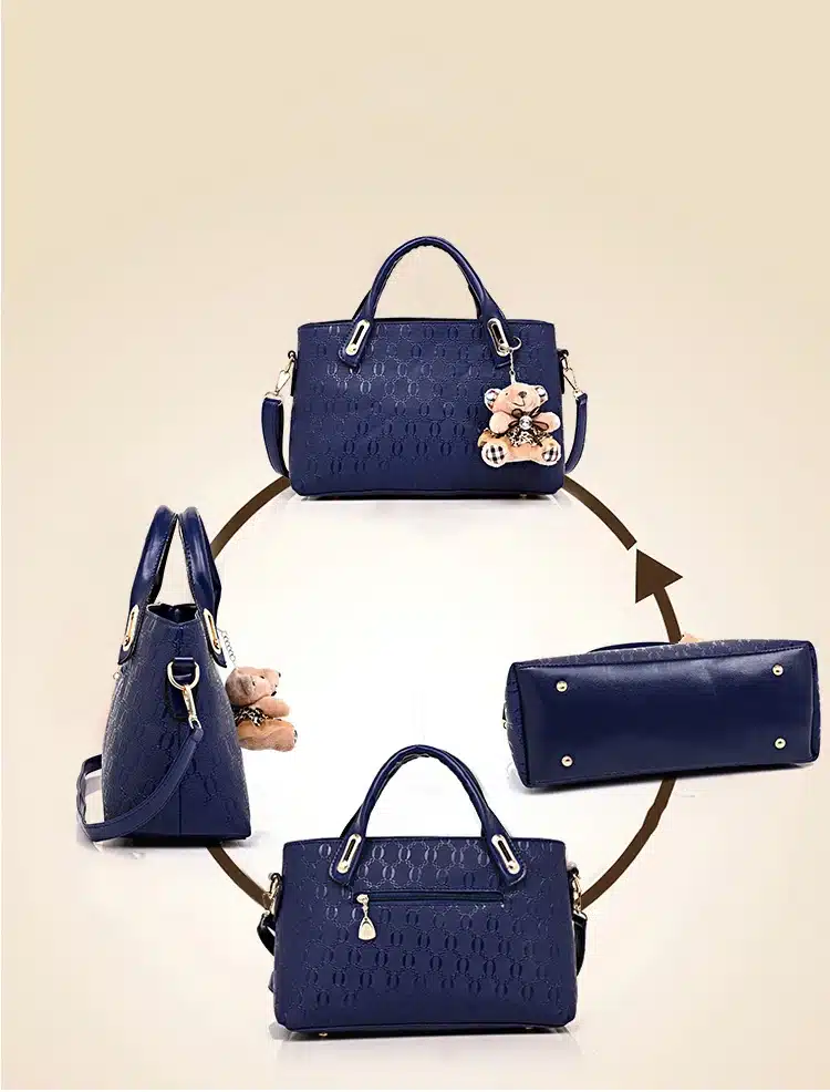 4 Set PU Leather Composite Bag Women Bag Top-Handle Bags Female Famous Brand 2018 Women Girls Messenger Bags Handbag Crossbody 8