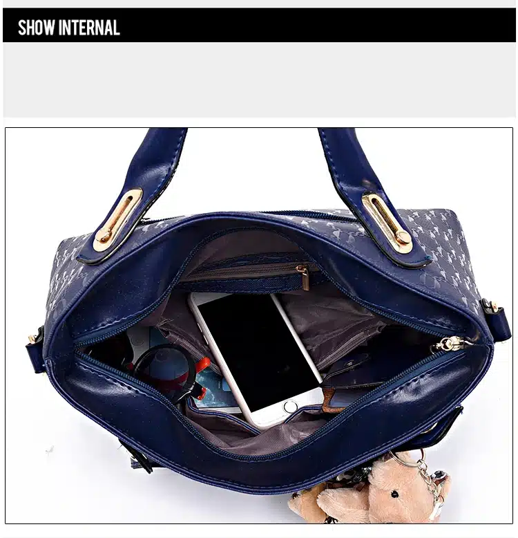 4 Set PU Leather Composite Bag Women Bag Top-Handle Bags Female Famous Brand 2018 Women Girls Messenger Bags Handbag Crossbody 16