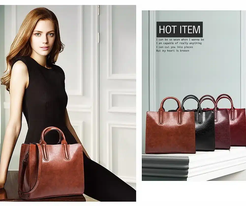 DIINOVIVO Women Leather Bags Famous Brands Handbag Casual Female Bag Trunk Tote Ladies Shoulder Bag Large Messenger Bag WHDV0012 1