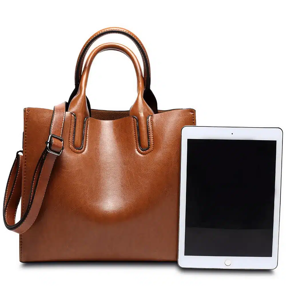 DIINOVIVO Women Leather Bags Famous Brands Handbag Casual Female Bag Trunk Tote Ladies Shoulder Bag Large Messenger Bag WHDV0012 7