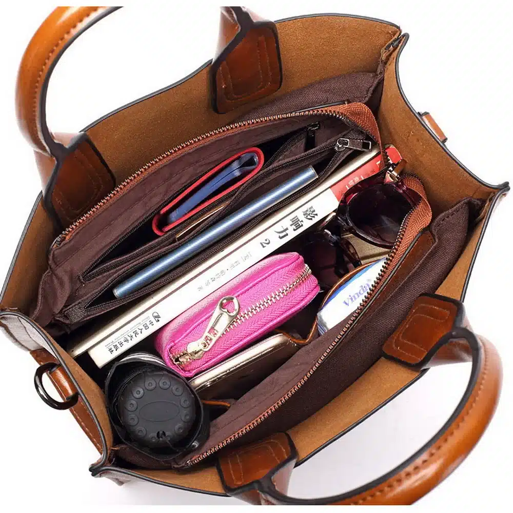 DIINOVIVO Women Leather Bags Famous Brands Handbag Casual Female Bag Trunk Tote Ladies Shoulder Bag Large Messenger Bag WHDV0012 15