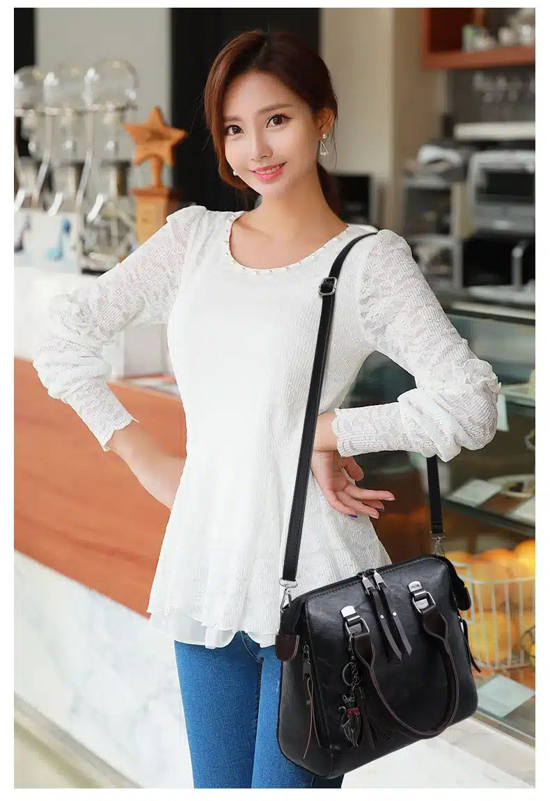 Women Composite Bag Luxury Leather Purse and Handbags Famous Brands Designer Sac Top-Handle Female Shoulder Bag 4pcs Ladies Set 4