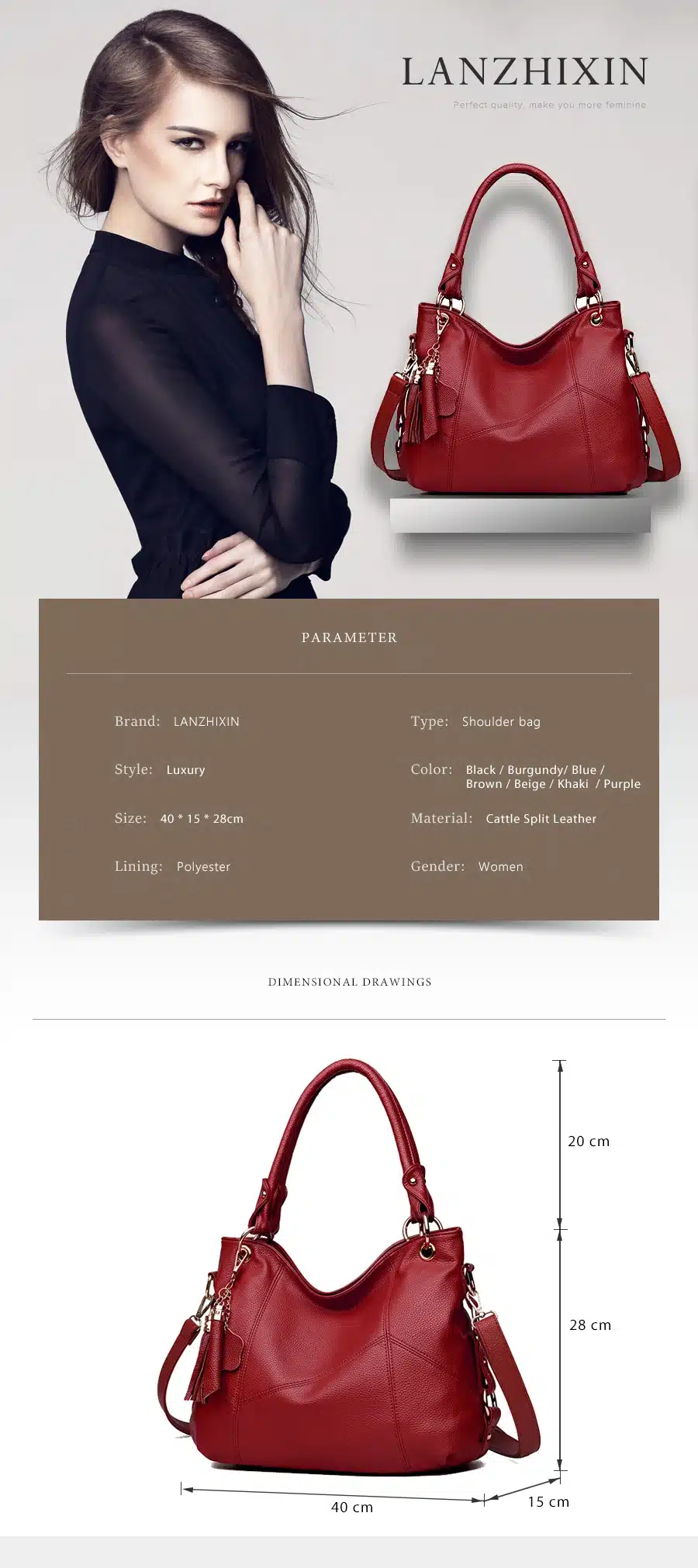Lanzhixin Women Messenger Bags For Women New Designer Bag Retro Tote Shoulder Bags Top-handle Bags Vintage Bolsa Feminina 518 24