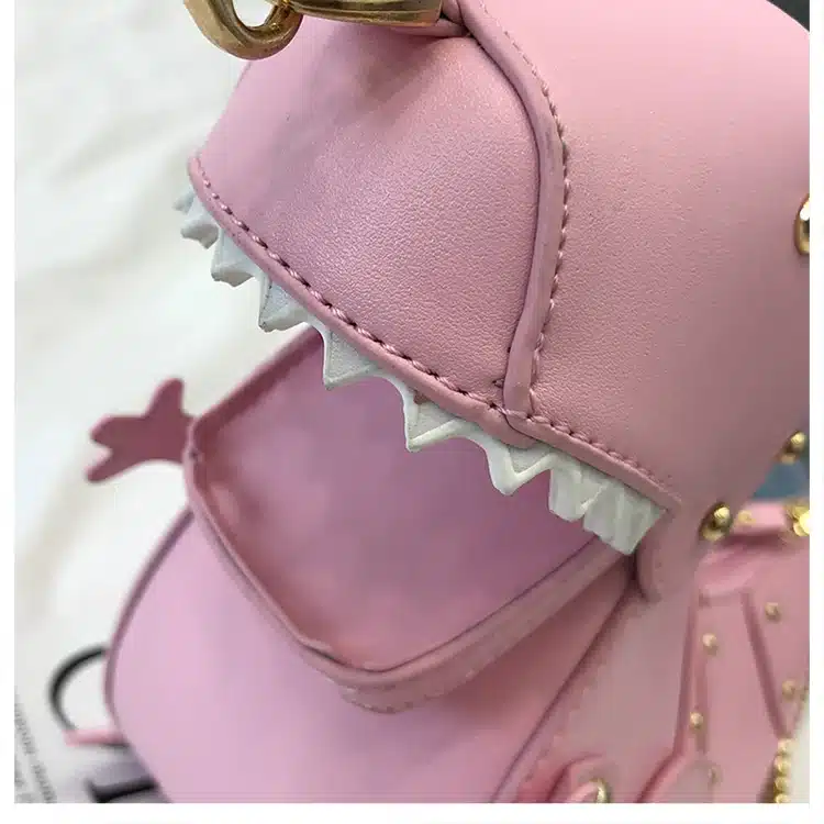 DUSUN Rivet Personality Dinosaur Design Fashion Leather Crossbody Mini Messenger Bag Women Chain Purse Female Shoulder Bag Gift 23