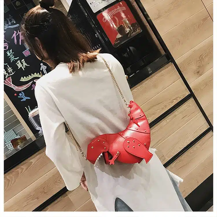 DUSUN Rivet Personality Dinosaur Design Fashion Leather Crossbody Mini Messenger Bag Women Chain Purse Female Shoulder Bag Gift 33