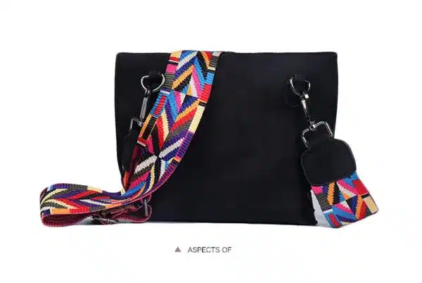 EXCELSIOR Hot Selling Star Top Quality Scrub PU Crossbody Bag Stylish Women's Bag Tassel Shoulder Bags with Colorful Strap G2090 23