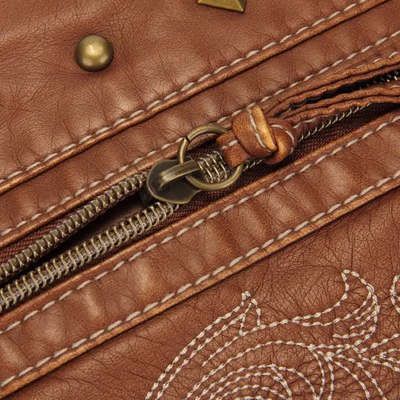 Annmouler Vintage Women Shoulder Bag 2 Colors Crossbody Bag Butterfly Embroidery Soft Messenger Bag for Ladies Pu Leather Purse 17