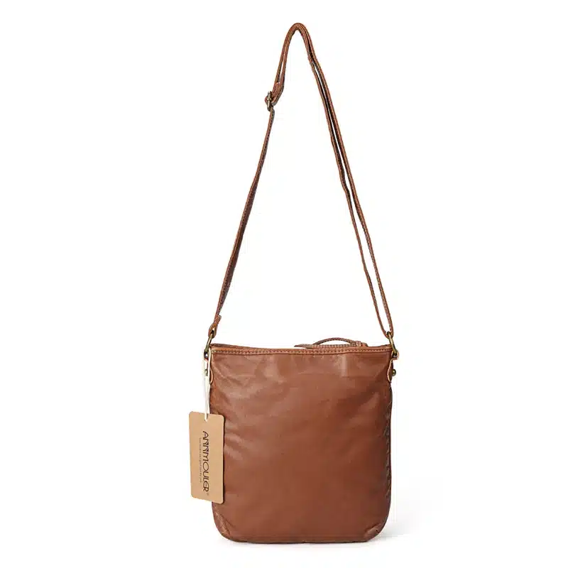 Annmouler Vintage Women Shoulder Bag 2 Colors Crossbody Bag Butterfly Embroidery Soft Messenger Bag for Ladies Pu Leather Purse 21