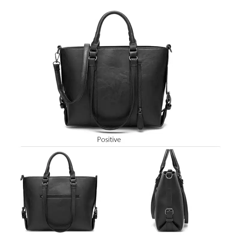 Retro larger capacity PU leather wome shoulder bag 17