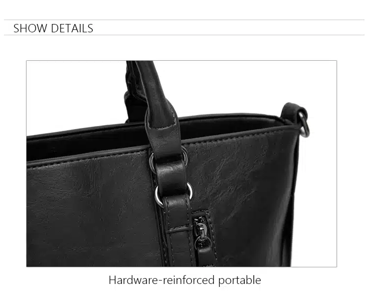 Retro larger capacity PU leather wome shoulder bag 18
