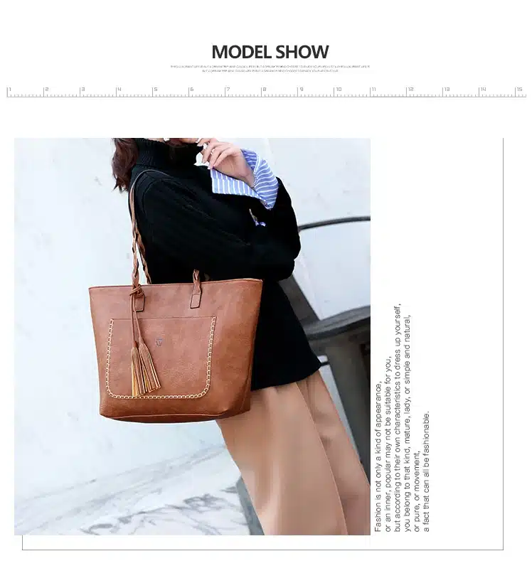 Vintage Tassel Women Shoulder Bag 8