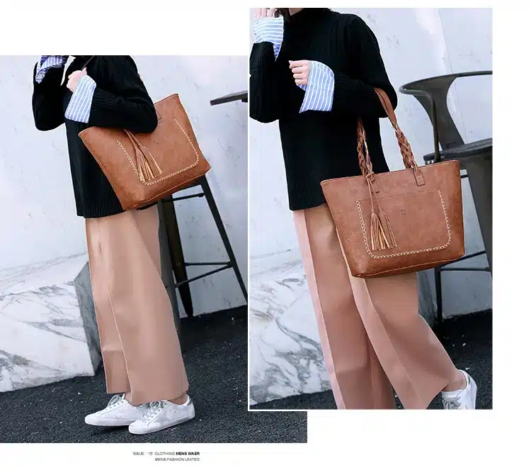 Vintage Tassel Women Shoulder Bag 9