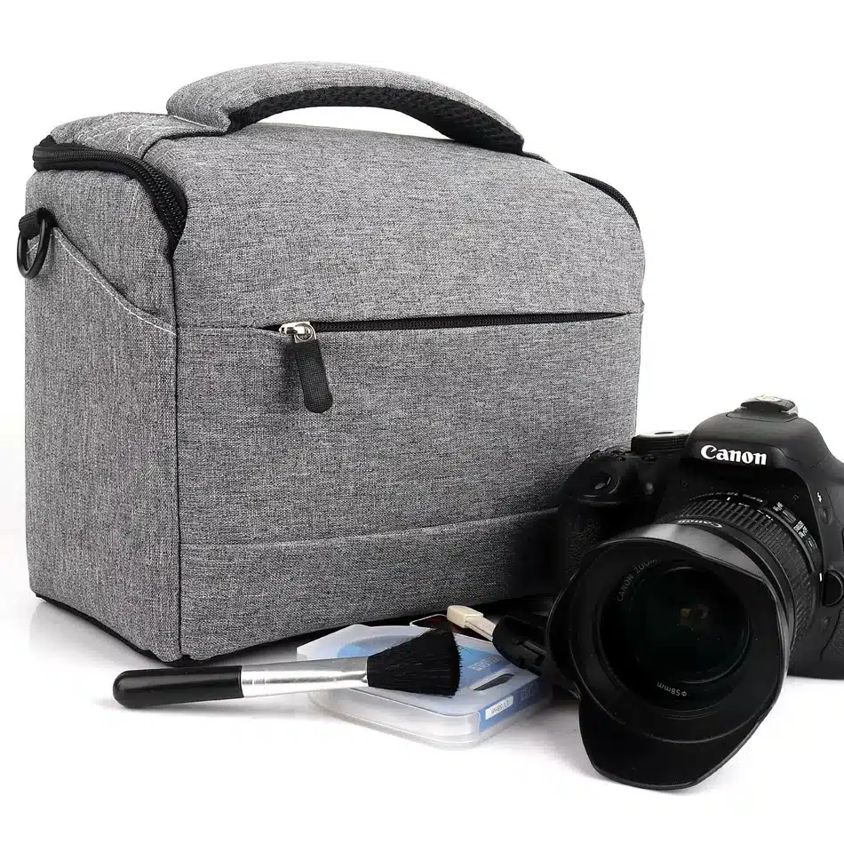 DSLR Camera Bag Fashion Polyester Shoulder Bag Camera Case For Canon Nikon Sony Lens Pouch Bag Waterproof Photography Photo Bag 1