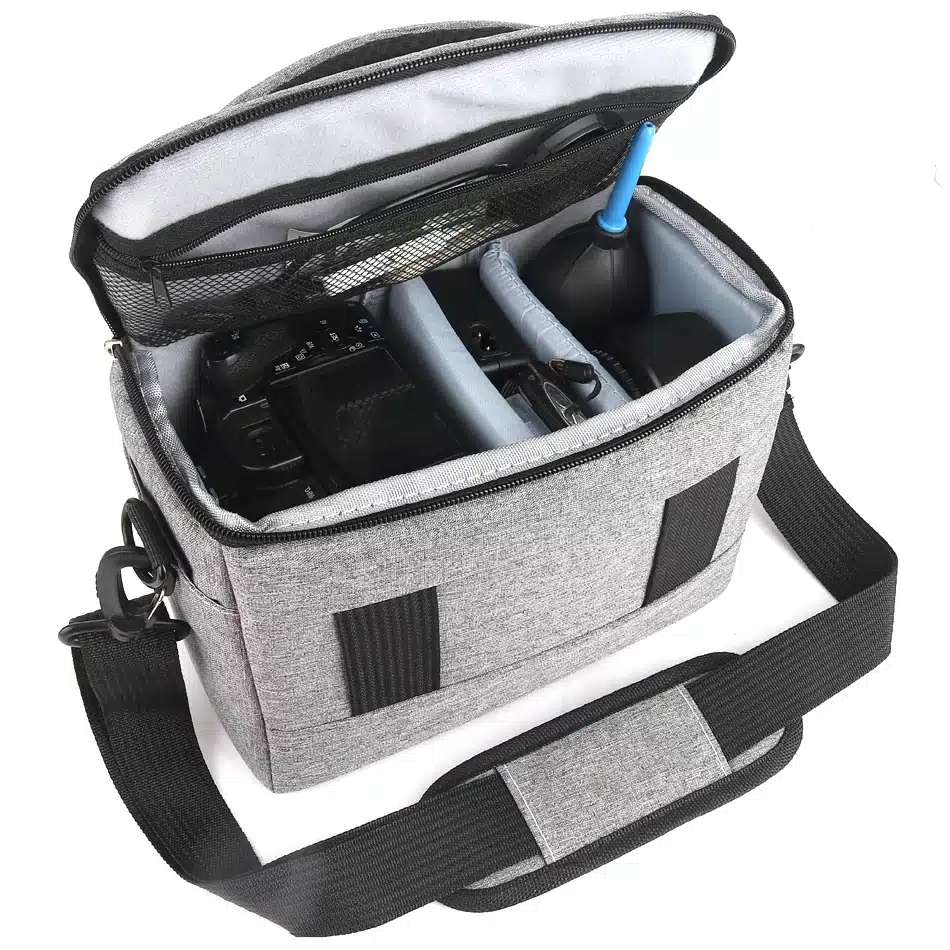 DSLR Camera Bag Fashion Polyester Shoulder Bag Camera Case For Canon Nikon Sony Lens Pouch Bag Waterproof Photography Photo Bag 5