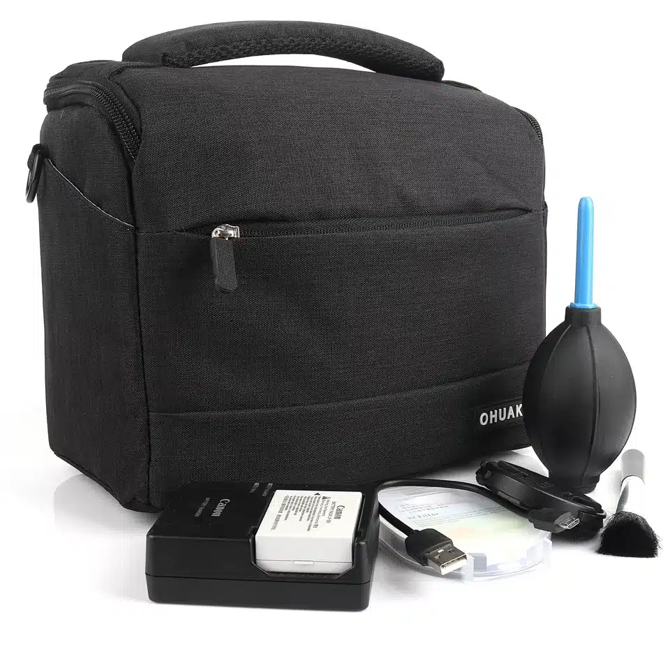 DSLR Camera Bag Fashion Polyester Shoulder Bag Camera Case For Canon Nikon Sony Lens Pouch Bag Waterproof Photography Photo Bag 7