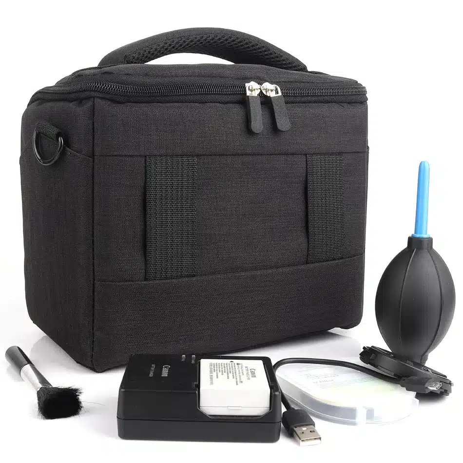 DSLR Camera Bag Fashion Polyester Shoulder Bag Camera Case For Canon Nikon Sony Lens Pouch Bag Waterproof Photography Photo Bag 8