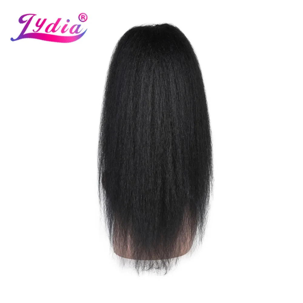 Lydia Heat Resistant Synthetic 20"-22" Kinky Straight Hair With Two Plastic Combs Ponytail Extensions All Colors Available 8