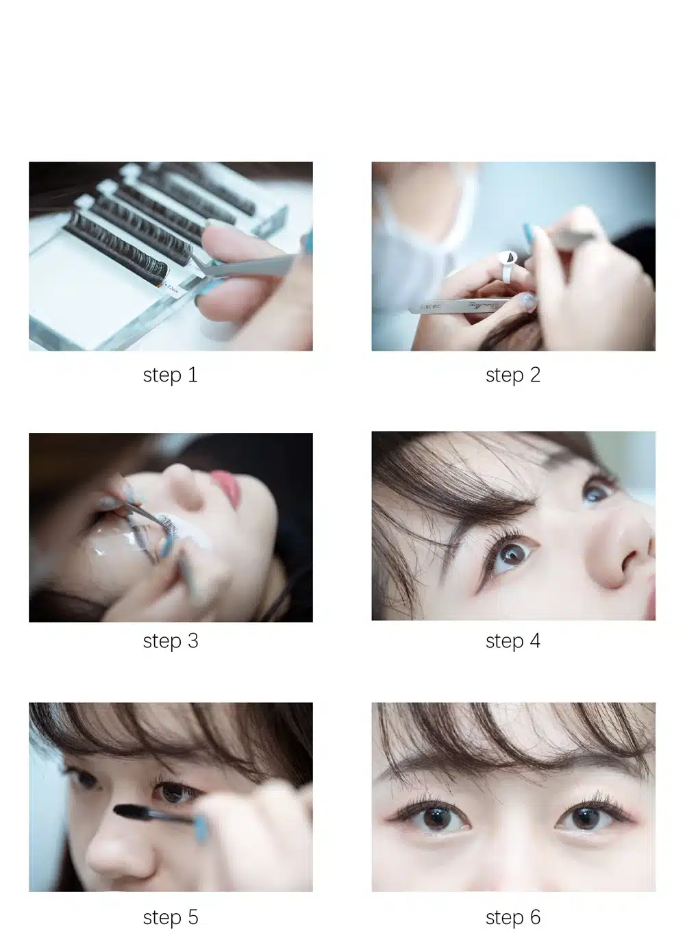 DeceMars Eyelash Extensions Faux Mink Individual Eyelashes Extensions for Salon Use Natural Semi Permanent Eyelash 16lines/Tray 14