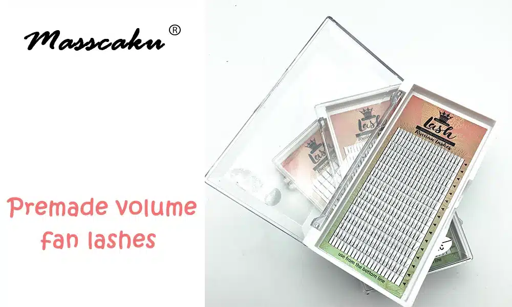 MAS Lashes 16 Lines Premade Volume Fans 3d/4d/5d/6d Lash Russian Volume Eyelash Extensions Pre made Lash Extension Faux Mink 2