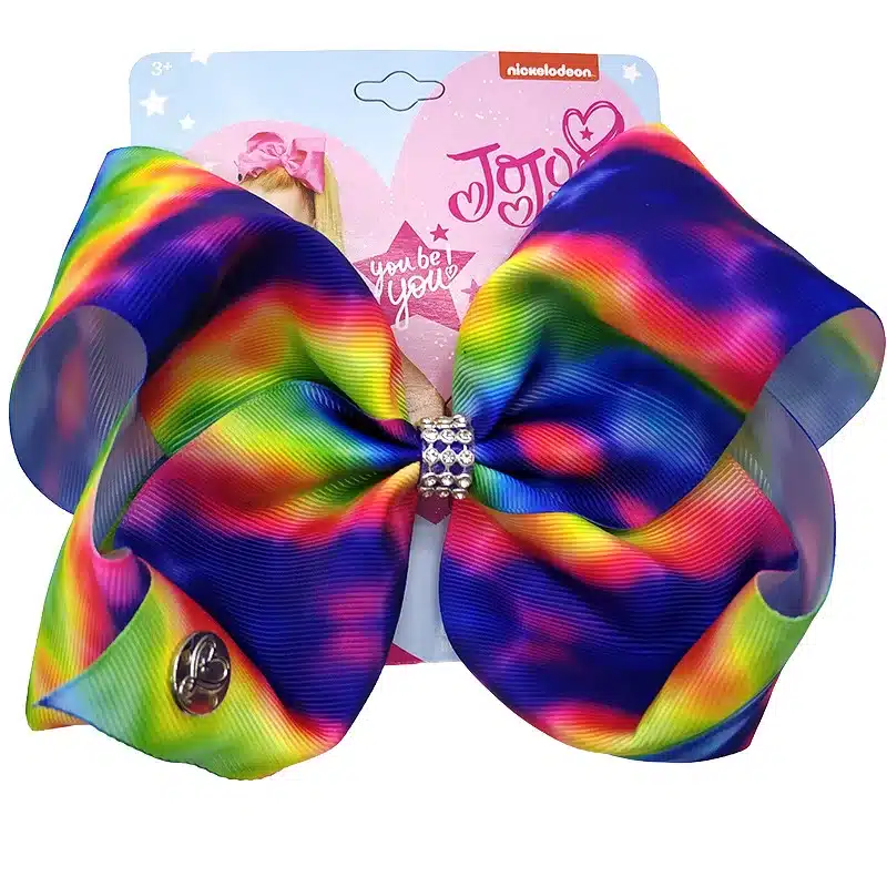 8" Jojo Bows for Girls /Jojo Siwa Large Unicorn Christmas Hair Bows for Girls With Clips Bowknot Handmade Hair Accessory 18