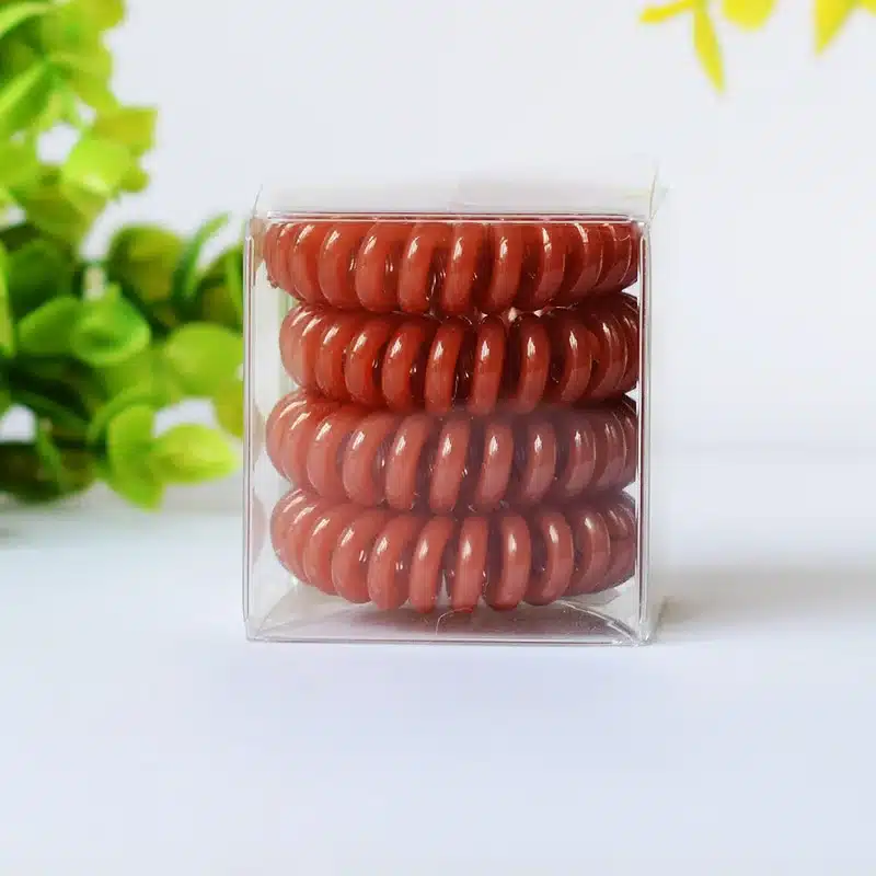 Solid colors Telephone line hair rope 4cm sprial Telephone Cords Hair Scrunchies high quality traceless hair ring hair accessory 8
