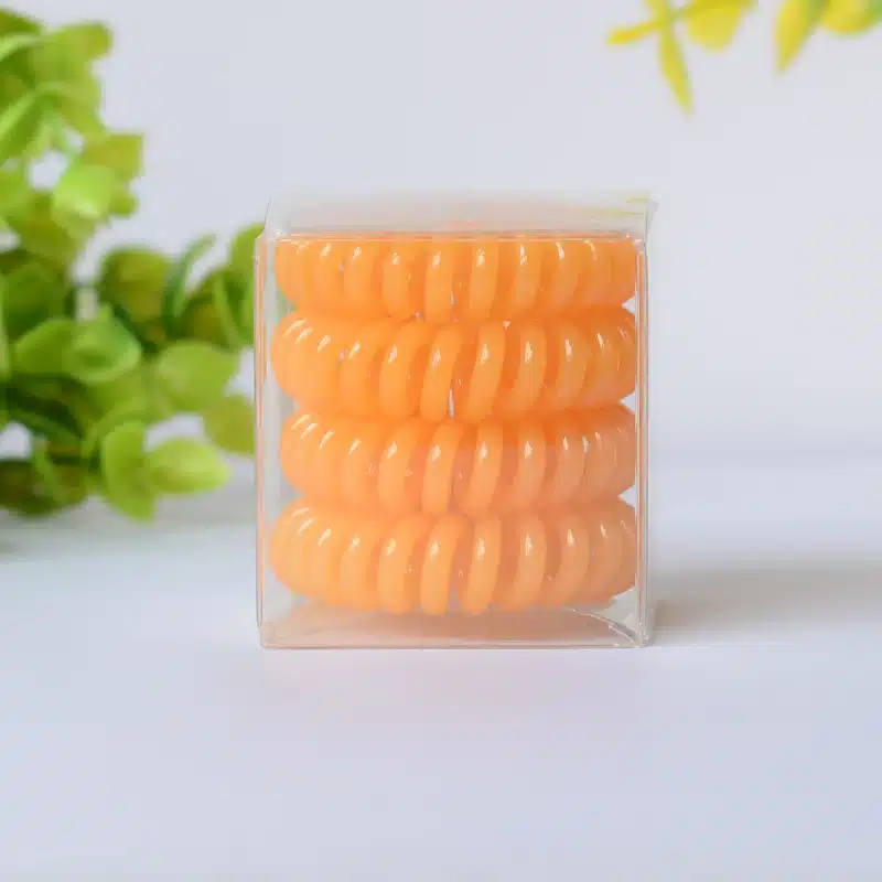 Solid colors Telephone line hair rope 4cm sprial Telephone Cords Hair Scrunchies high quality traceless hair ring hair accessory 12