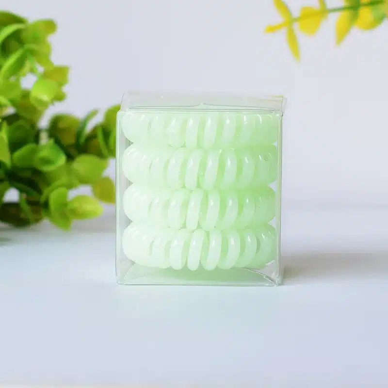 Solid colors Telephone line hair rope 4cm sprial Telephone Cords Hair Scrunchies high quality traceless hair ring hair accessory 20