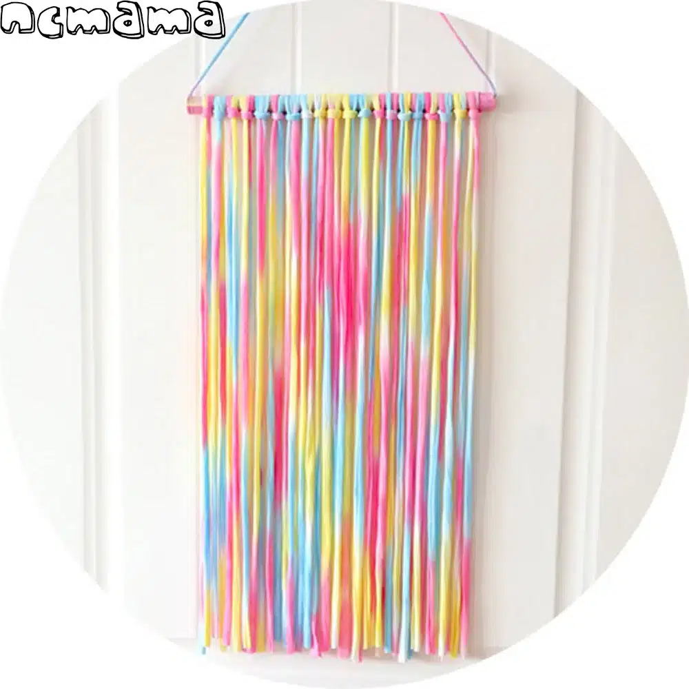 Rainbow Color Hairbow Hairclips Holder Hairpins Hairgrips Storage Belt Hairband Barrettes Organizer Hair Accessories for Girls 5