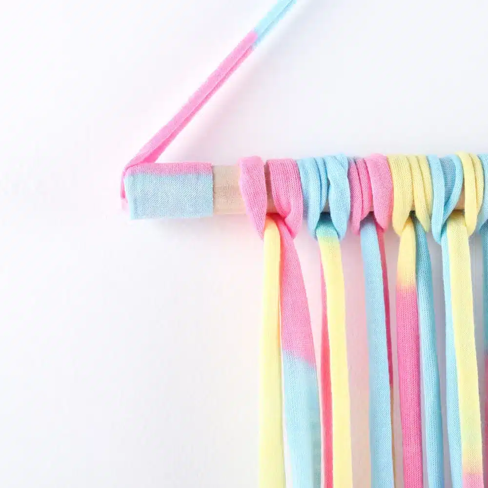 Rainbow Color Hairbow Hairclips Holder Hairpins Hairgrips Storage Belt Hairband Barrettes Organizer Hair Accessories for Girls 9
