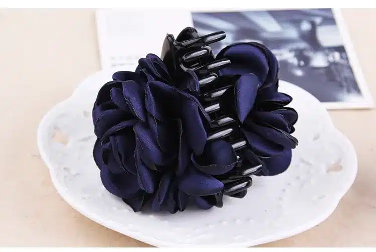 Fashion Korean High Quality Girls Elegance Hair Clips Big Cloth Flowers Plastic Hair Claws Headbands For Women Hair Accessories 29