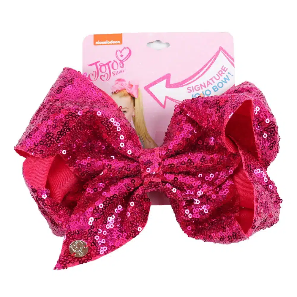 8" Large Sequin JoJo Si Bow With Hair Clip For Girl Kids Handmade Bling Jumbo Rainbow Knot Hair Bow Hairgrips Hair Accessories 13